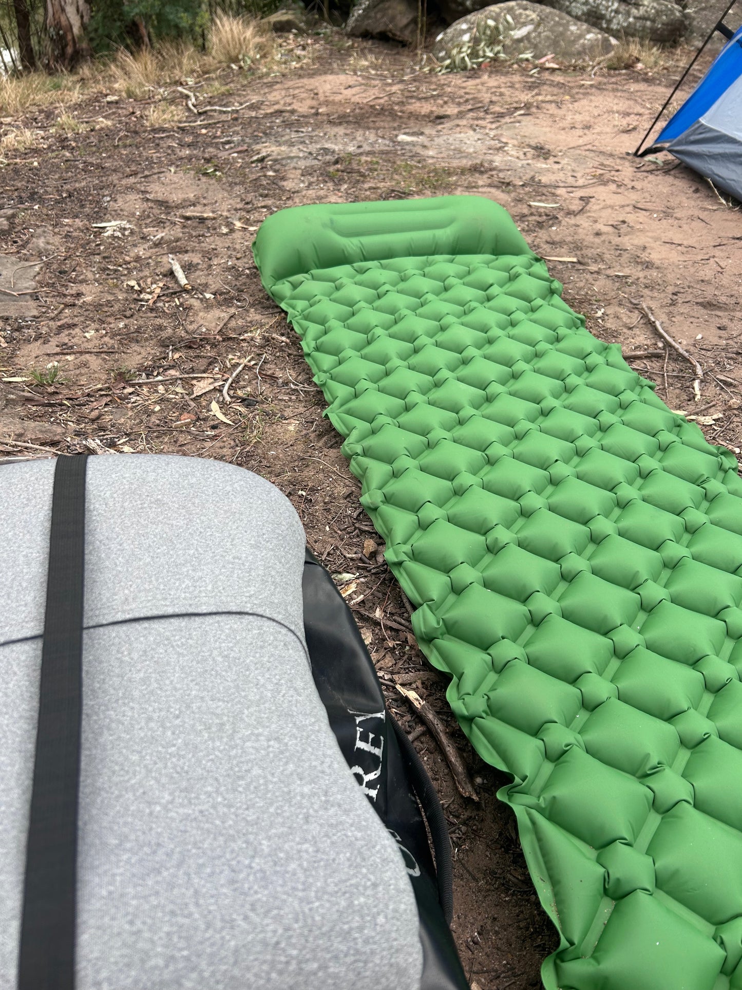 Camp Comforts Ultra-Light Inflatable Camping Mattress – Lightweight Sleeping Pad