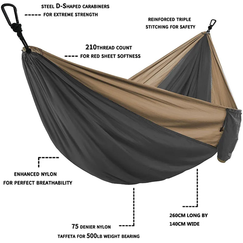 Camp Comforts Lightweight Camping Hammock – Portable Outdoor Hammock